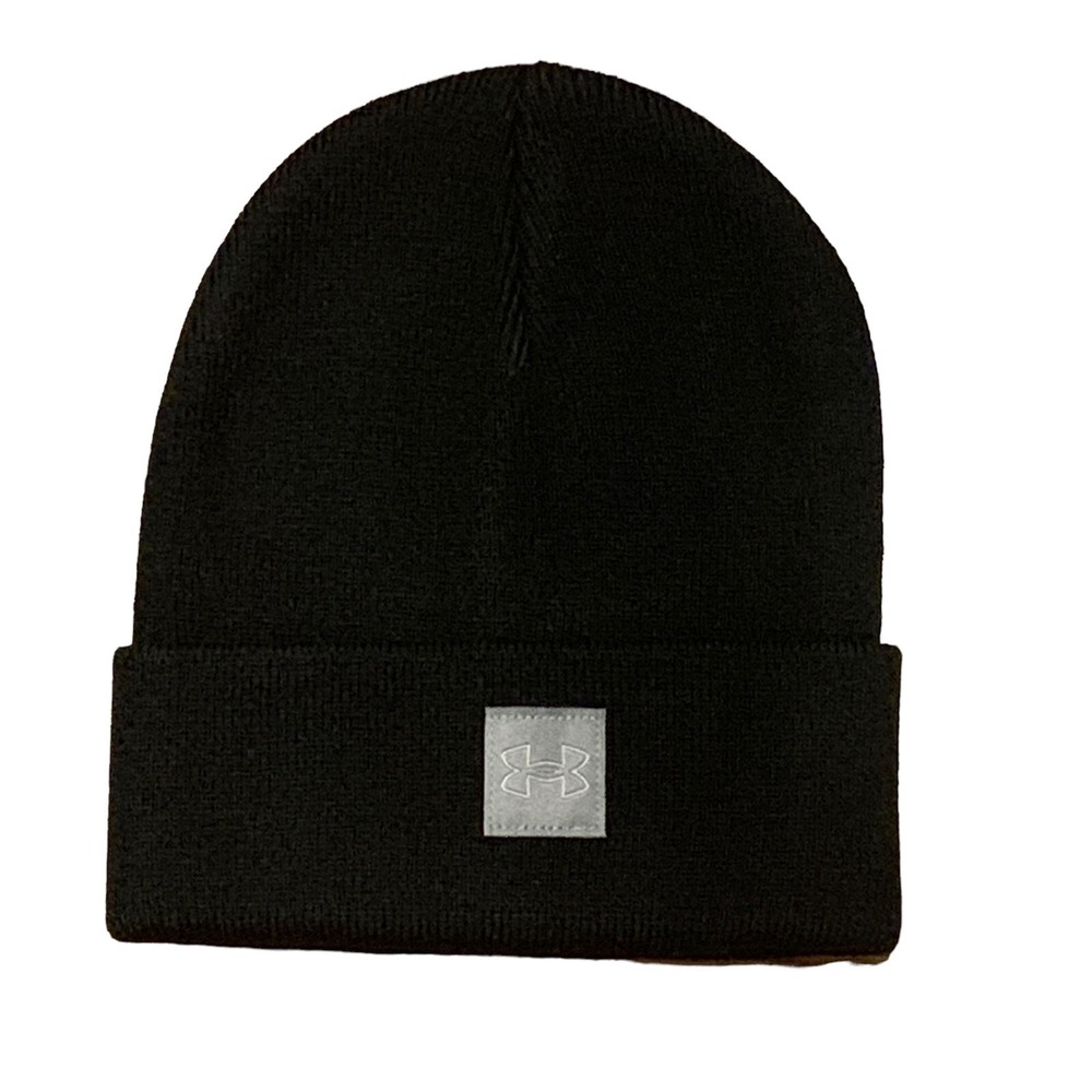 Under Armour Halftime Classic Cuff Black Women's Winter Hat Cap Beanie OSFM